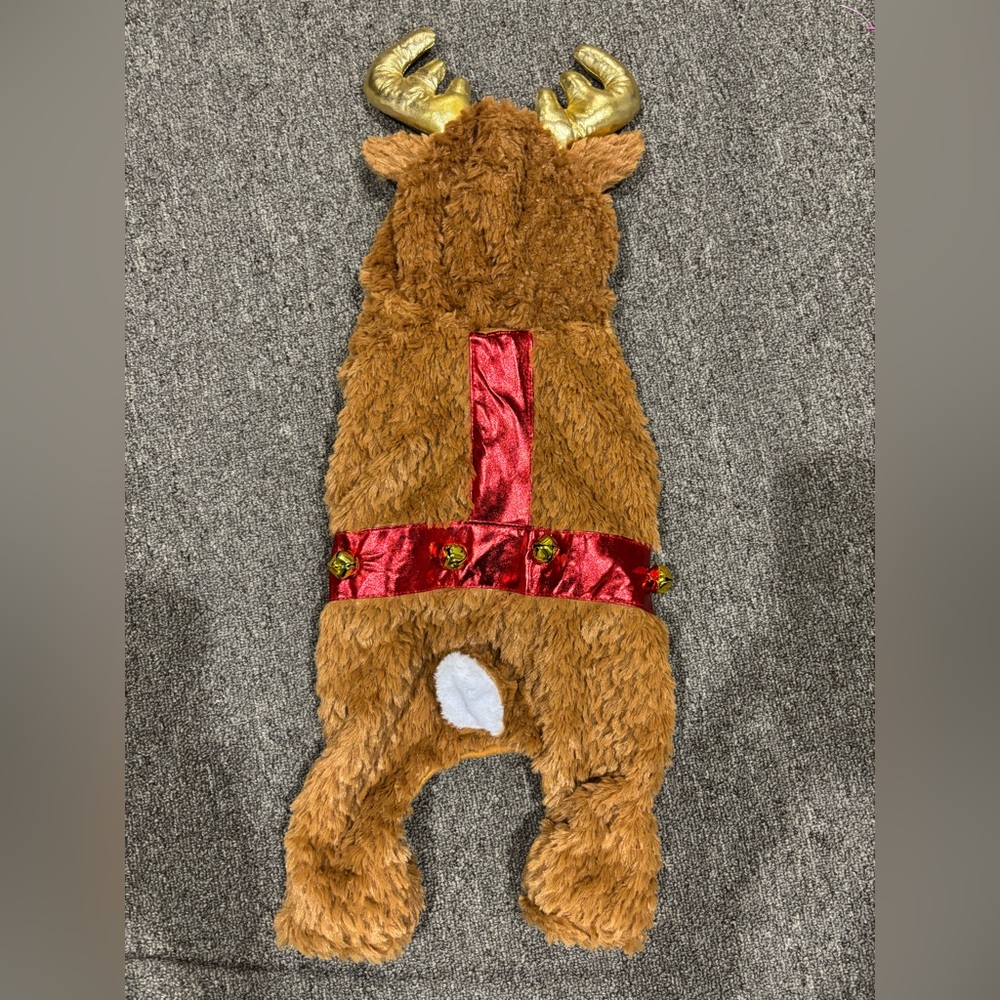 Reindeer dog Christmas costume XL Big jingle bells new with tags nwt